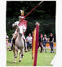 There they are the jousting knights! Poster