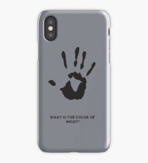 Dark Brotherhood: What is the color of night? iPhone Case