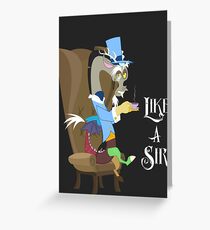 My Little Pony - MLP - Discord - Like a Sir Greeting Card