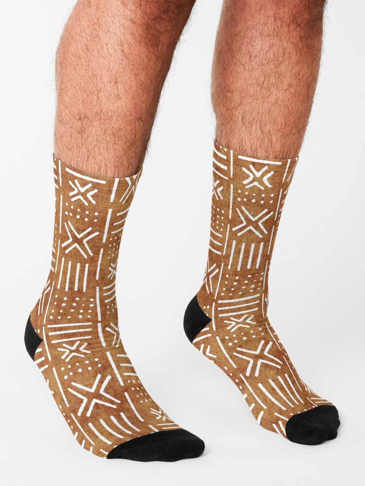 Alternate view of Mudcloth - rust, mudcloth, mud cloth, boho, bohemain, hippie Socks