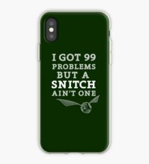 99 Problems But A Snitch Ain't One - Green iPhone Case