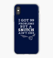 99 Problems But A Snitch Ain't One - Blue iPhone Case