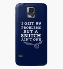 99 Problems But A Snitch Ain't One - Blue Case/Skin for Samsung Galaxy