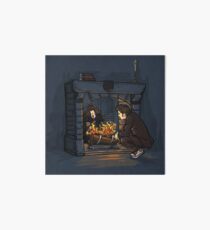 The Witch in the Fireplace Art Board