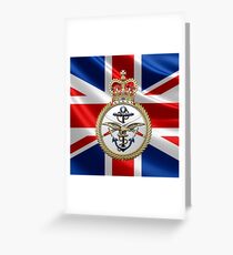 British Armed Forces Emblem 3D Greeting Card
