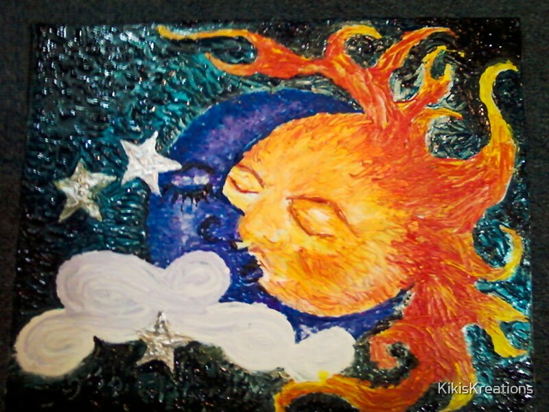 "Sun and Moon Kissing" Canvas Prints by KikisKreations Redbubble