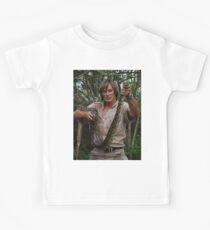 Austin Stevens with Burmese python Kids T-Shirt