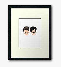 Phil Lester and Dan Howell (without text) Gerahmtes Wandbild