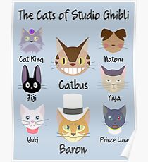 THE CATS OF STUDIO GHIBLI Poster