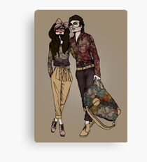 Dollhouse Couple Canvas Print