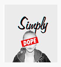 Cara Delevingne Simply Dope Photographic Print