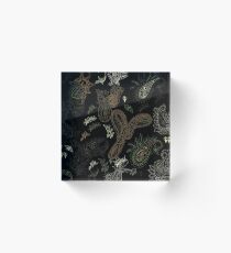 Cactus Garden Paisley 1 Acrylic Block