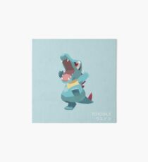 Totodile Low Poly Art Board