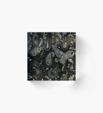 Cactus Garden Paisley 2 Acrylic Block