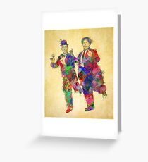 Stan Laurel and Oliver Hardy Greeting Card