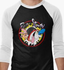 Ren & Stimpy Men's Baseball ¾ T-Shirt