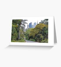 City amongst the trees Greeting Card