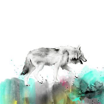 Artwork thumbnail, Wild No.3 // Wolf by AmyHamilton