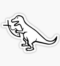 Religion VS T-Rex Sticker