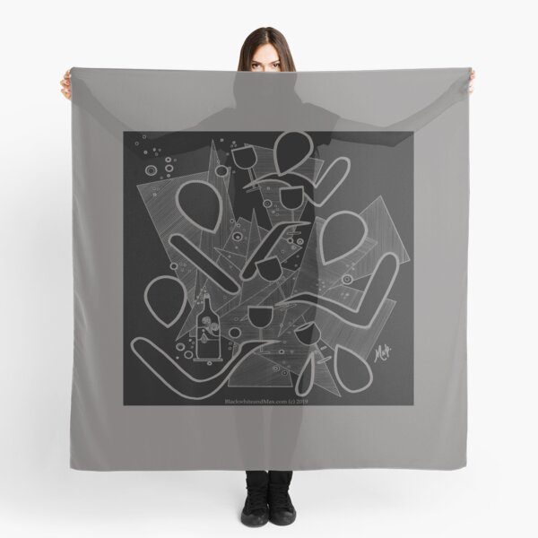 BlackWhiteandMax "The Wine Circle" Scarf