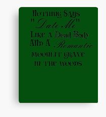 Romantic Murder Canvas Print