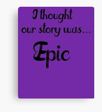 Our Story Canvas Print