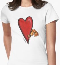Love Dachshunds Women's Fitted T-Shirt