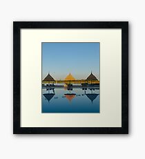 Swim team Framed Print