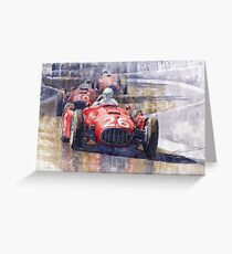 Lancia D50 Monaco GP 1955 Greeting Card