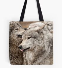 Wolf Pack at Play Tote Bag