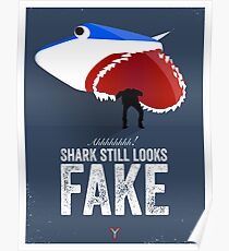 Cinema Obscura Series - Back to the future - Jaws Shark Poster