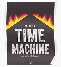 Cinema Obscura Series - Back to the future - Time Machine Poster