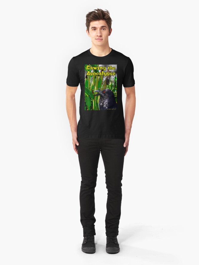 Alternate view of Cawing the Apocalypse Slim Fit T-Shirt