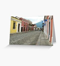Antigua streetscape Greeting Card