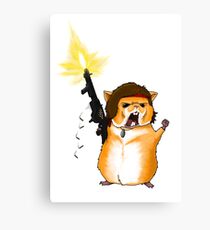 Hamster Rambo Canvas Print