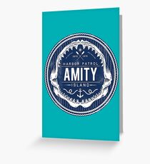 Amity Island Harbor Patrol Greeting Card
