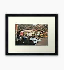 Limone Harbor Framed Print