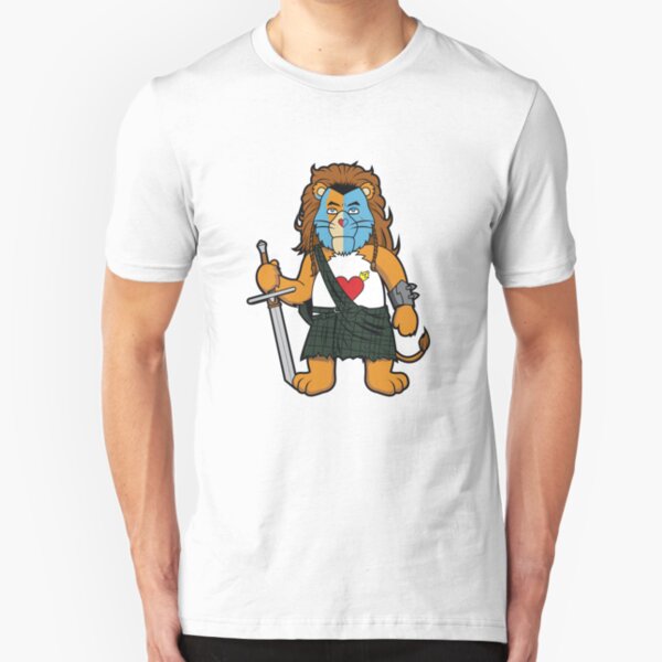 Brave Of Heart Lion Slim Fit T-Shirt