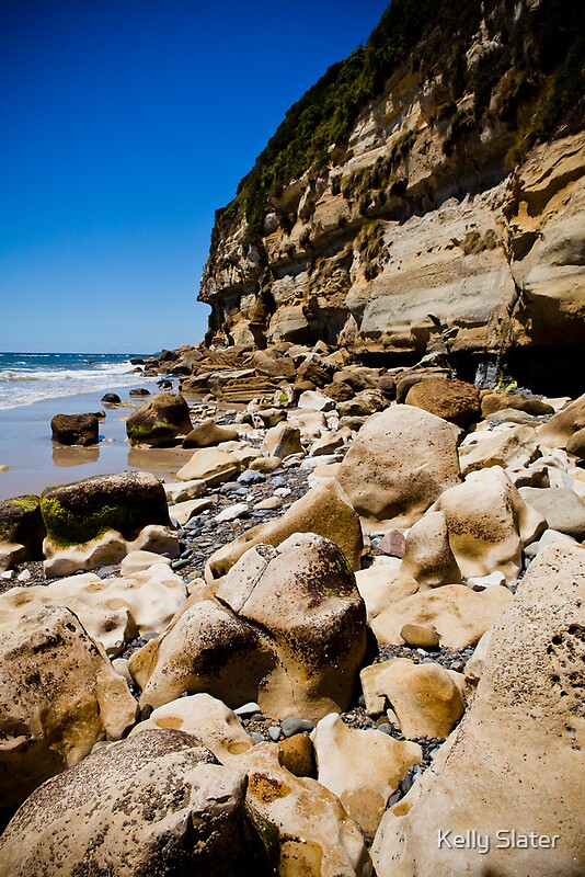 "Fossil Bluff, Wynyard, Tasmania" by Kelly Slater Redbubble