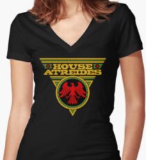 Dune HOUSE ATREIDES Women's Fitted V-Neck T-Shirt