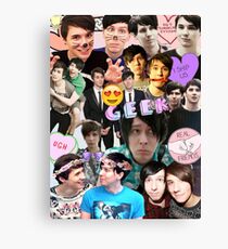 Dan & Phil Collage Canvas Print
