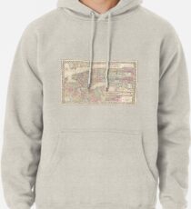 Sudadera con capucha Vintage Map of NYC and Brooklyn (1882)