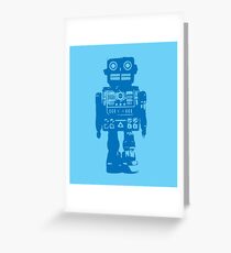Clockwork Blue Greeting Card