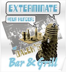 Dalek's Bar & Grill Poster