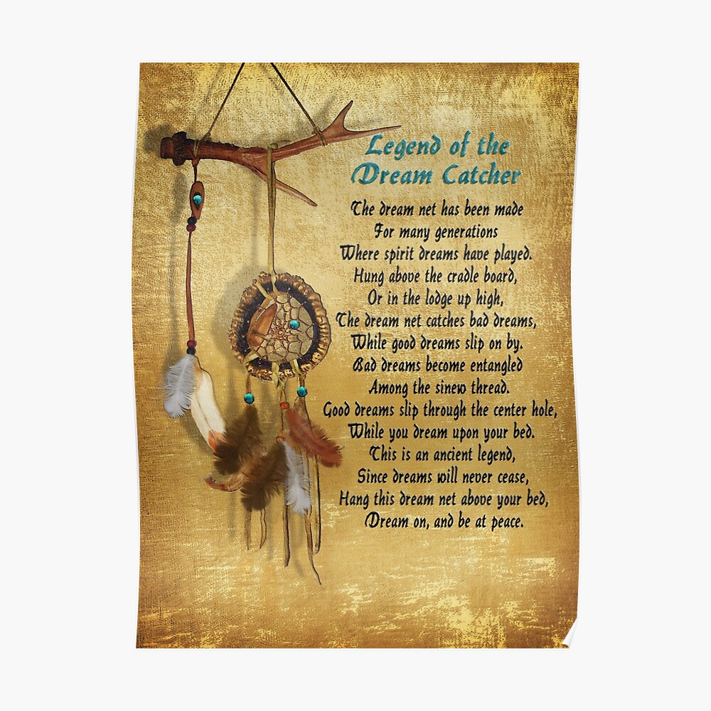 "Legend of the Dreamcatcher Poster" Poster by Irisangel Redbubble