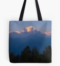 Sunrise on Dhaulagiri from Poon Hill Tote Bag