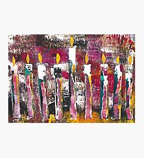 Menorah, mixed media Photographic Print