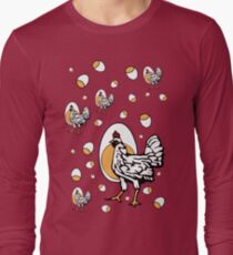 Retro Chickens Long Sleeve T-Shirt