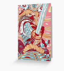 Samurai Moon Greeting Card
