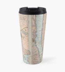 Taza de viaje Vintage Map of New York City (1899)